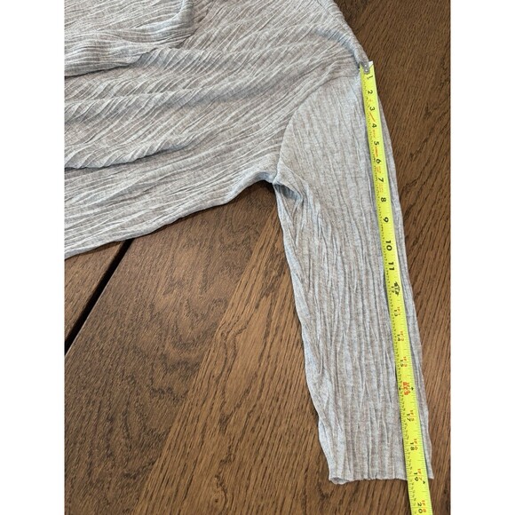 Eileen Fisher Lightweight Pleated Open Front Cardigan Women’s Size XL Gray - Picture 9 of 11